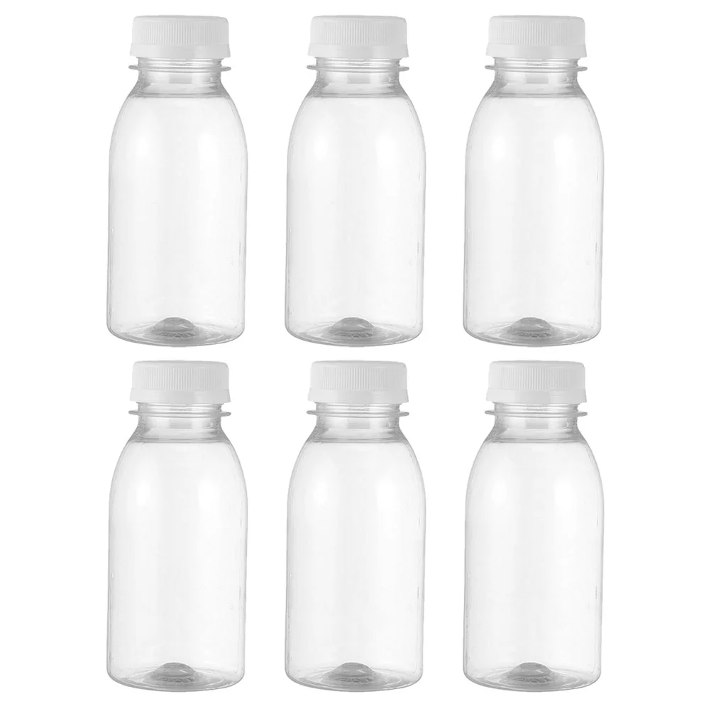 

Бутылка для молока, маленькие бутылки, крышки, Пластиковые Многоразовые мини пустые соки, детская вода