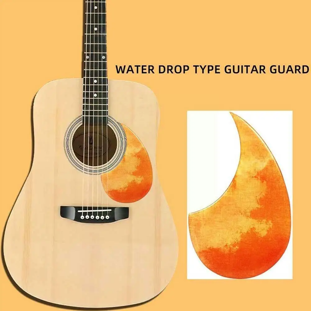 

1 шт., наклейка-накладка для акустической гитары, против царапин, для гитарных аксессуаров 38-42 дюйма, E4G7