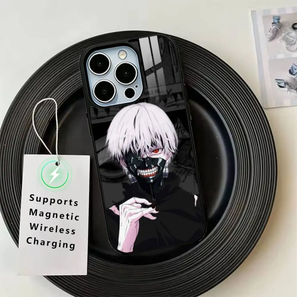 Фото Чехол для телефона Tokyo Ghoul Kaneki Ken (аниме) для iPhone 17, 16, 15, 14, 13, 12, 11 Plus, Pro с поддержкой магнитной беспроводной зарядки №4