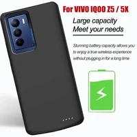 6800mah battery charger case for vivo iqoo z5 portable soft silicon battery case external power bank charging cover for iqoo z5x