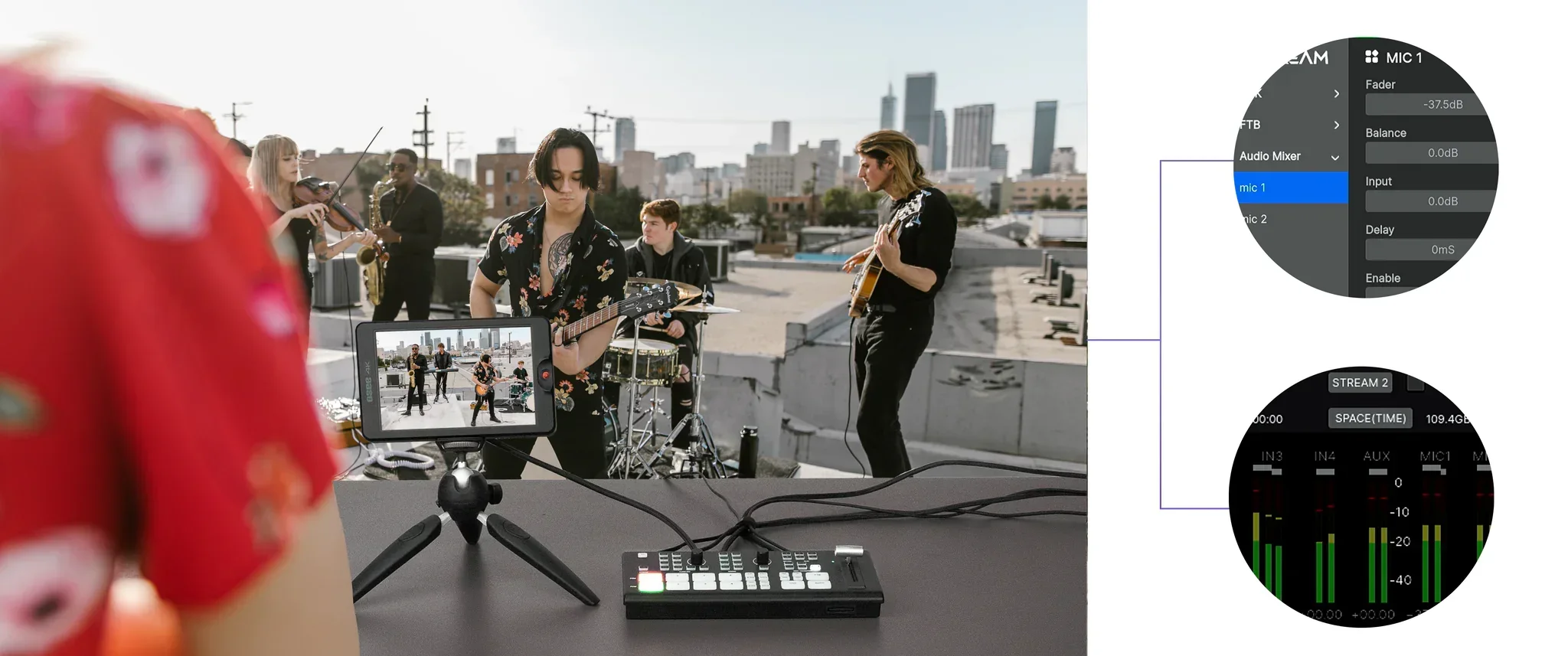 OSEE GoStream палубный коммутатор видео 4 канала HDMI-совместимая прямая трансляция