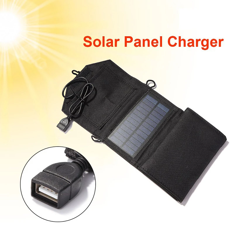 

90W Foldable Solar Panel Cells Charger 6V USB Output Devices Portable 6 Folding Waterproof Outdoor Mobile Phone Power Charger