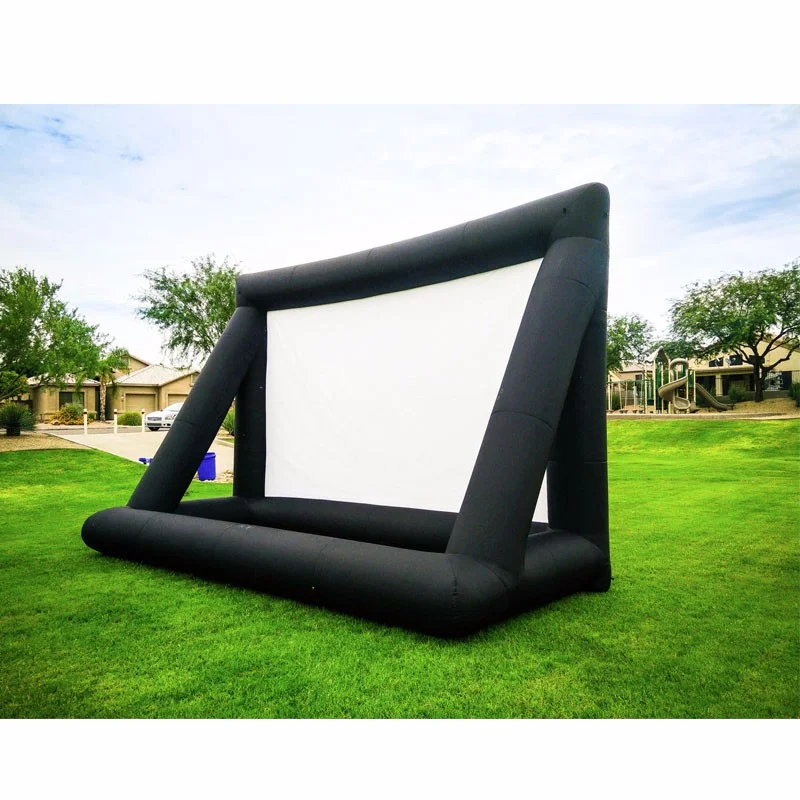 

20ft inflatable movie projector screen blow up projector screen cinema Outdoor Advertising projection screen