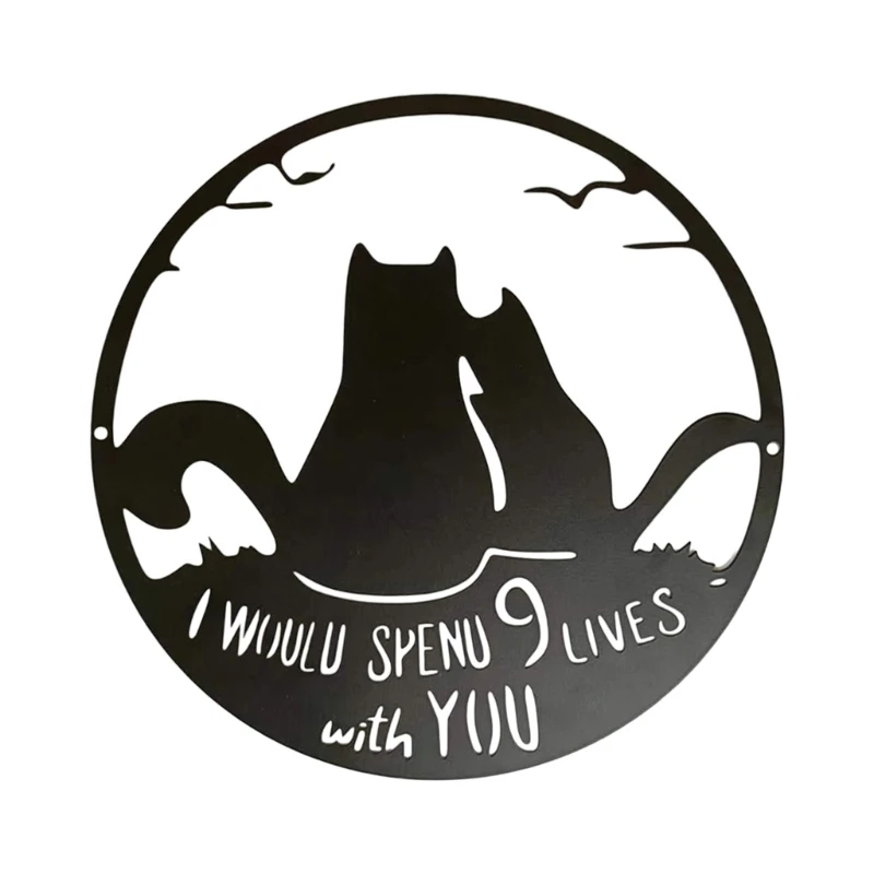 

Stylish Metal Moon Wall Sculpture Indoor/Outdoor Wall Art Artwork Hangings Decor Home Decorations for Study Living Rooms