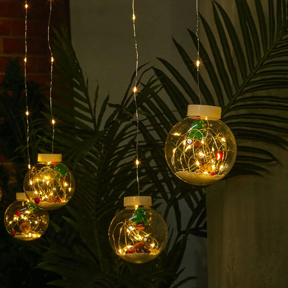 

LED Santa Claus Window Pendant Lamp Multipurpose Hanging Festive Decorative String Lights Lantern String for Christmas Ornament
