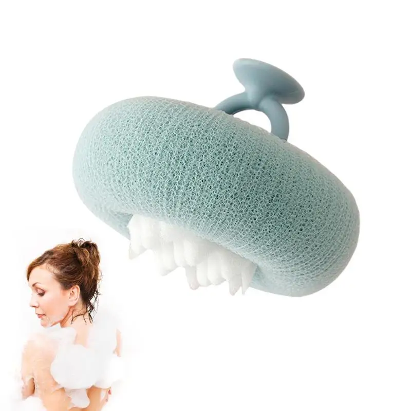 

Bath Scrubber For Body Sunflower Design Bath Ball Massage Brush Back Scrub Ball With Suction Skin-Friendly Body Cleansing