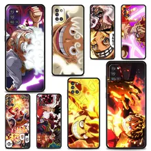 Phone Case for Samsung Galaxy A12 A52 A51 A32 A21s A71 A31 A02s A72 A41 A22 A11 Celular Funda One Piece Sun God Luffy Gear 5
