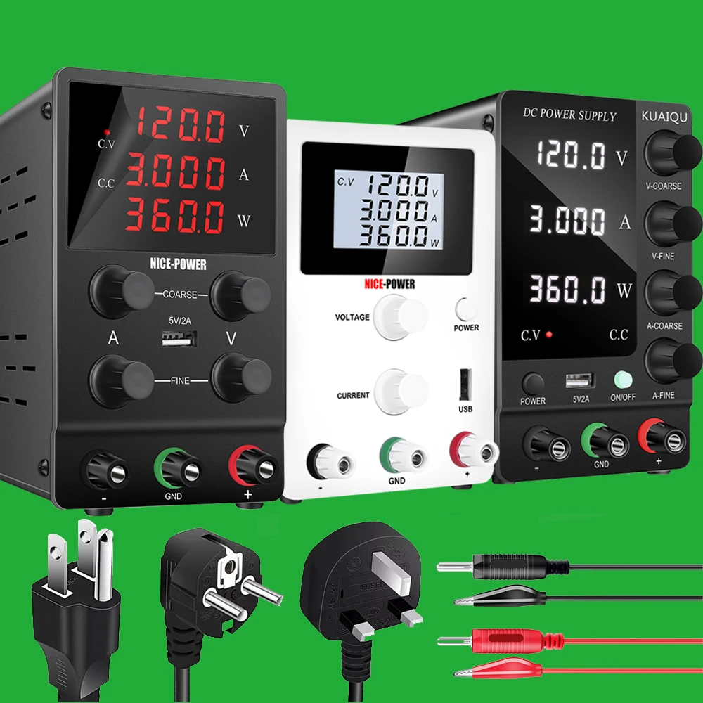 

Импульсный лабораторный источник питания постоянного тока 0-120 В, регулируемый лабораторный 30 в 60 в 5 А, регулятор напряжения 220 В/110 В, стабилизатор, настольный источник питания