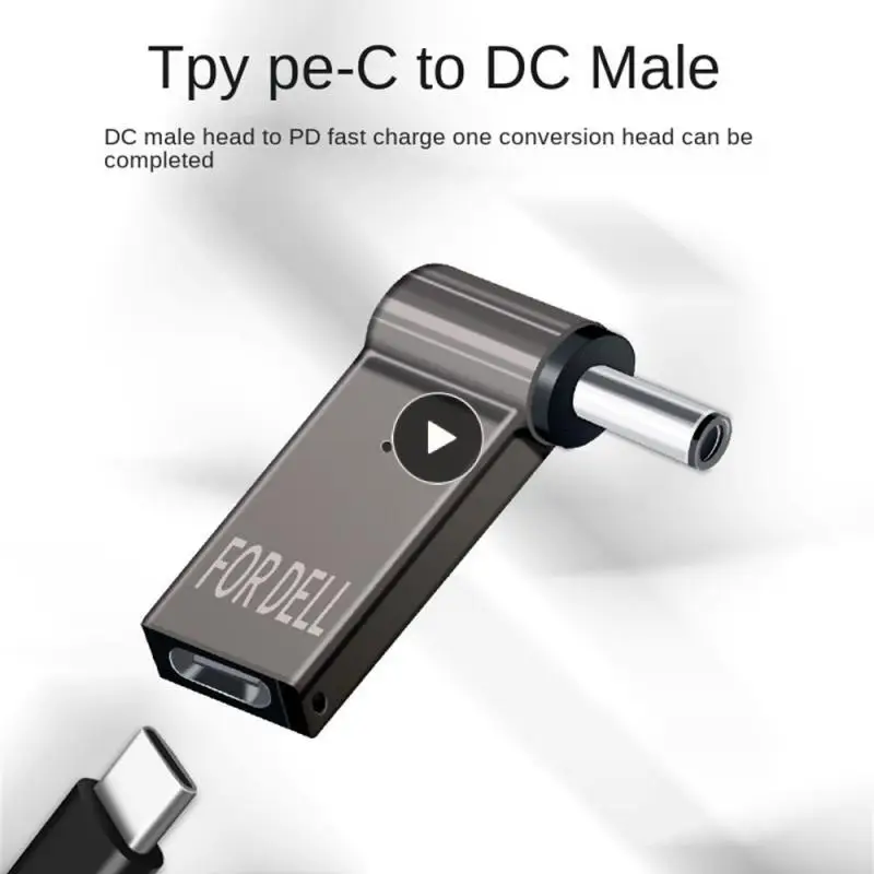 

Easy Connection Tpype -c To Dc Male Convenient Conversion Bright Brown Pd Laptop Adapter Small And Portable Pd Fast Charge 100w