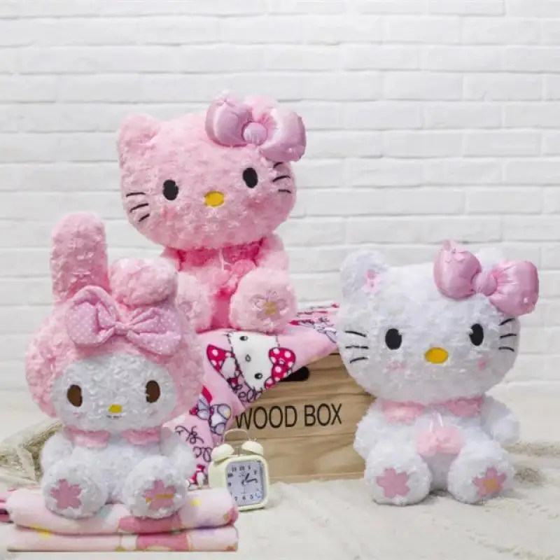 

Anime Kawaii Sanrioed My Melody Kittys Kuromi Blanket Plush Doll 2 In 1 Stuffed Animal Plushie Toys Kids Birthday Gift