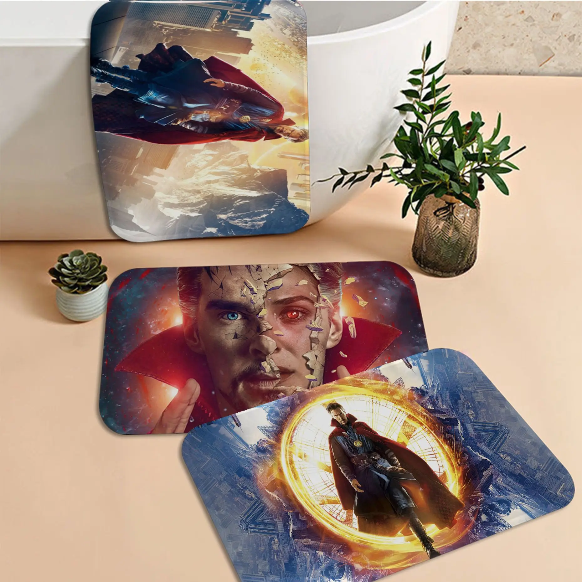 

Disney Marvel Doctor Strange Room Mats Nordic Style Home Doormat Bathroom-Toilet Mats Bedroom Toilet Rug