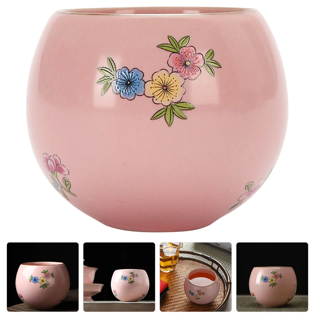 

Tea Cup Ceramic Chinese Cups Kung Fu Teacups Office Drinking Mini Traditional Home Flower Pattern Tasting