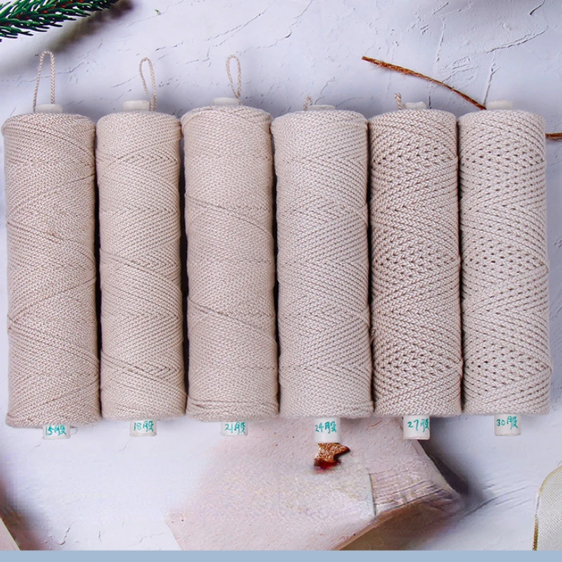 Ароматическая свеча DIY бездымного воска с фитилем из хлопчатобумажной бумаги 15-60 нитей для изготовления свечей из соевого воска.