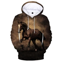 couple new 3d print animal horse hoodies hip hop menwomen hoody sweatshirt have big pockets