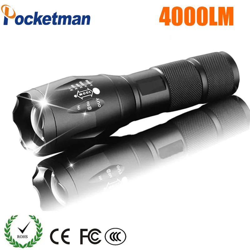 5000LM Aluminum Waterproof Zoomable LED Flashlight Torch Light For 18650 Rechargeable Battery Or AAA
