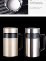 insulation cup vacuum leak proof stainless steel tea coffee water bottle portablethermoses with filter fashion bussiness gift