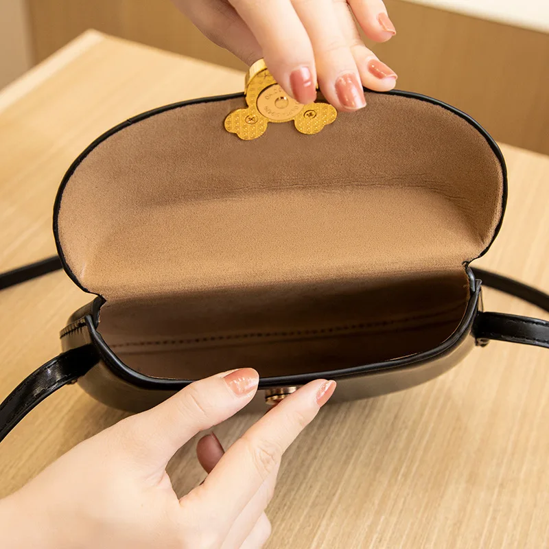 Disney Crossbody Bag for Women Girl Mickey Mouse Purse Shoulder Bag High Quality Large Capacity Fashion Luxury PU Leather