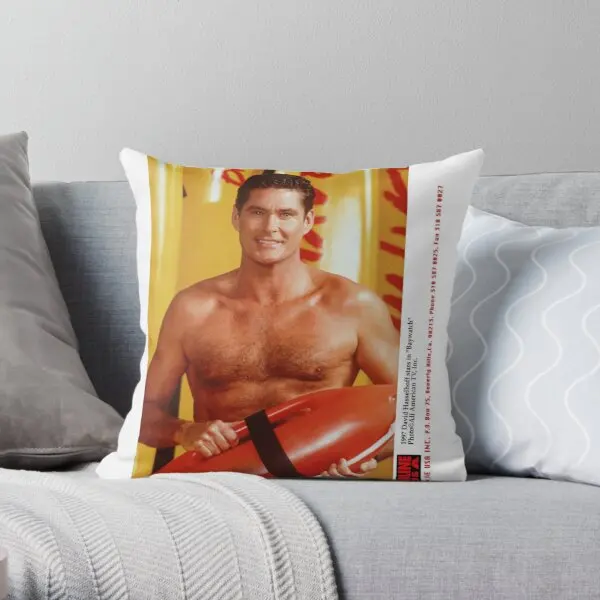 

David Hasselhoff Printing Throw Pillow Cover Hotel Case Office Soft Cushion Home Waist Decorative Fashion Pillows not include