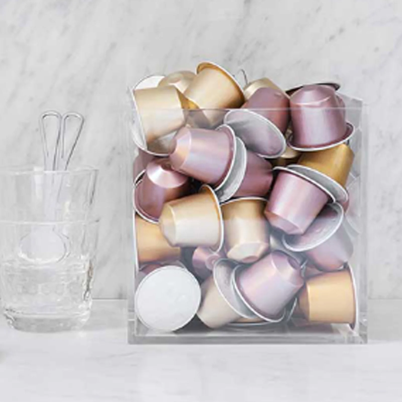

Acrylic Coffee Capsule Storage Box For DOLCE GUSTO NESPRESSO Nordic Dustproof Household Capsules Accessories