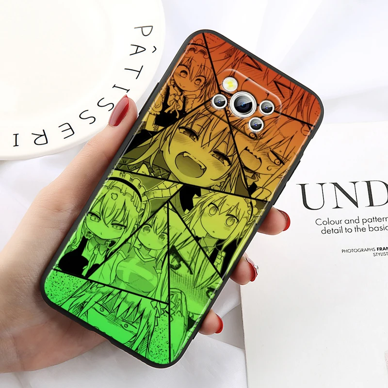 ahegao manga girl for xiaomi civi mi poco x4 x3 nfc f3 gt m4 m3 m2 x2 f2 pro c3 f1 5g soft tpu cover silicone black phone case free global shipping