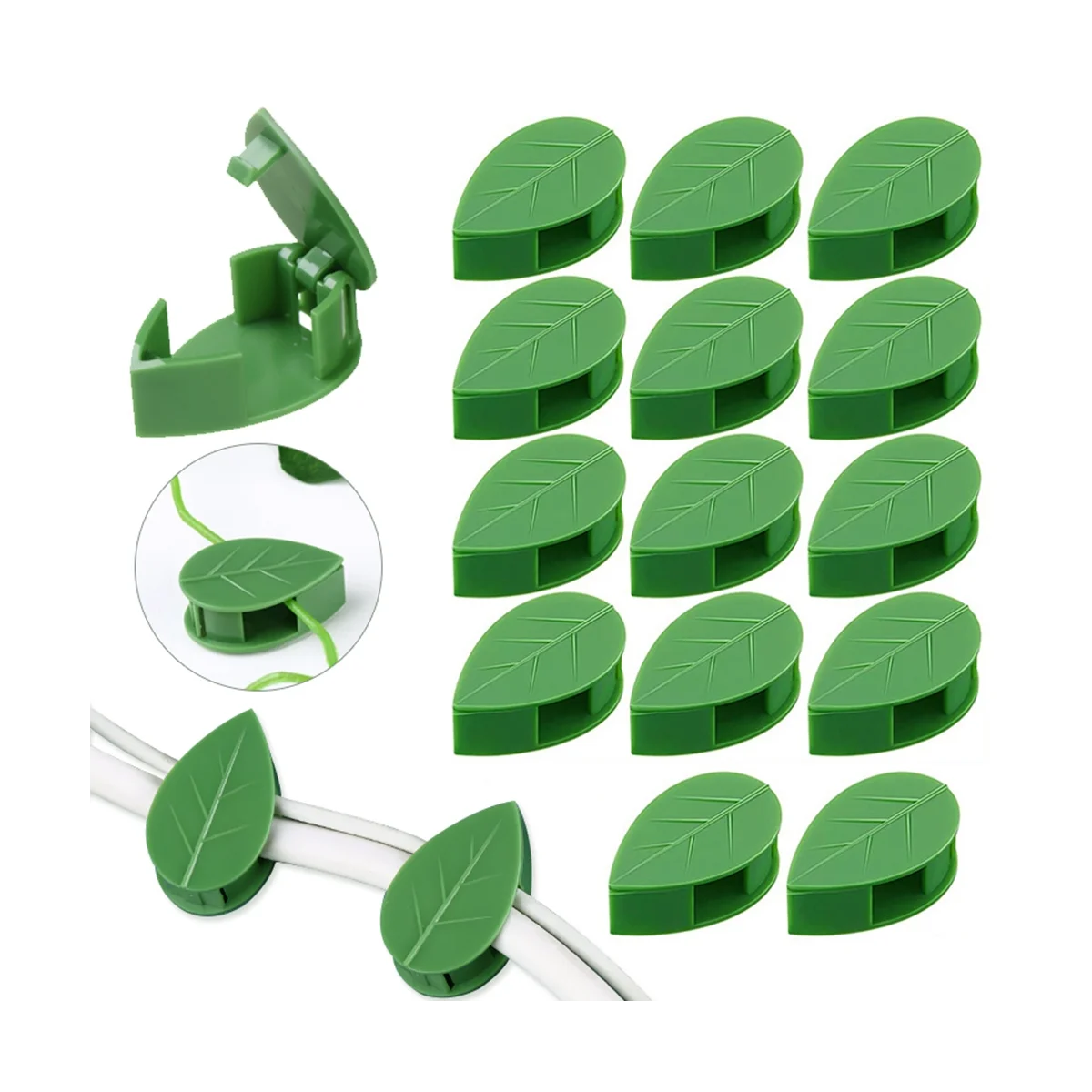 

100PCS Invisible Plant Climbing Wall Fixture Rattan Vine Bracket Fixed Buckle Leaf Clips Traction Holder for Plants