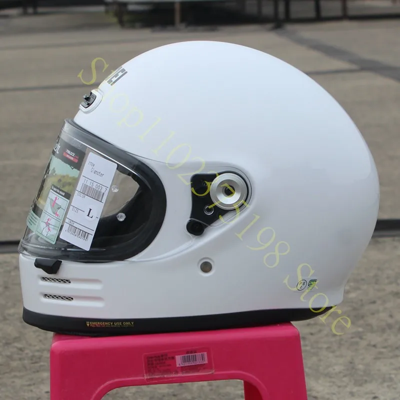 GLAMSTER Classic Retro Full Face Helmet For Harley Cruise Leisure Motorcycle and Road Racing Protective Marquez