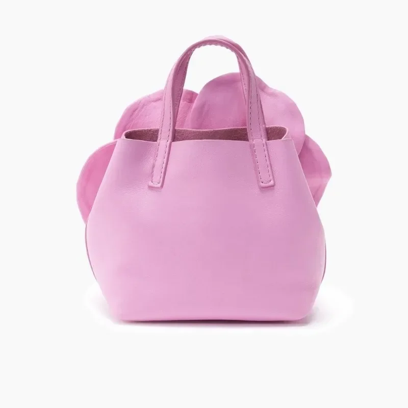 Модная розовая женская сумка с милым лепестком и цветком креативная сумка-ведро