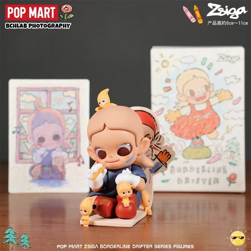 Фото Оригинальная коллекционная фигурка POP MART Zsiga Borderline Drifter Series в слепой коробке, милые игрушки, подарок-сюрприз №2
