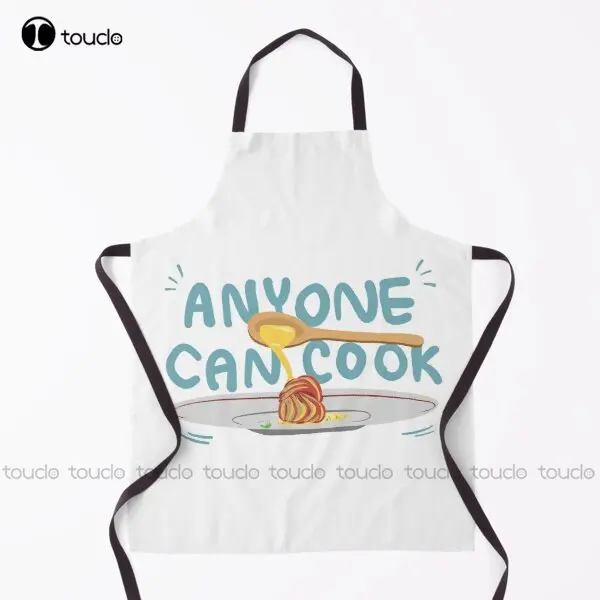 

Anyone Can Cook Ratatouille Illustration Apron Cosmetology Aprons For Women Men Unisex Adult Household Cleaning Apron New