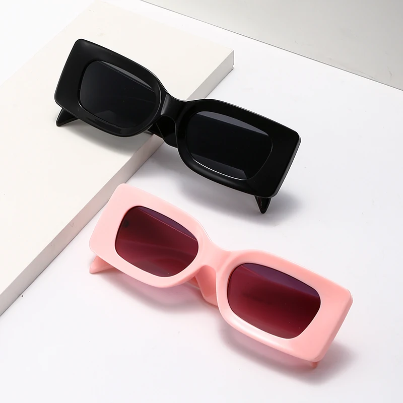 Солнцезащитные очки квадратной формы Y2K для мужчин и женщин модные брендовые