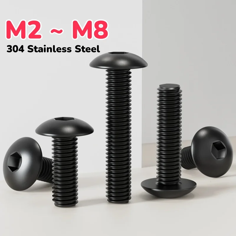 

Черные болты из нержавеющей стали 304 M2-M8