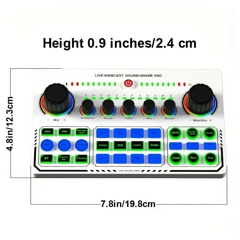 Звуковая плата для телефона ПК компьютера DJ музыкального студийного микшера
