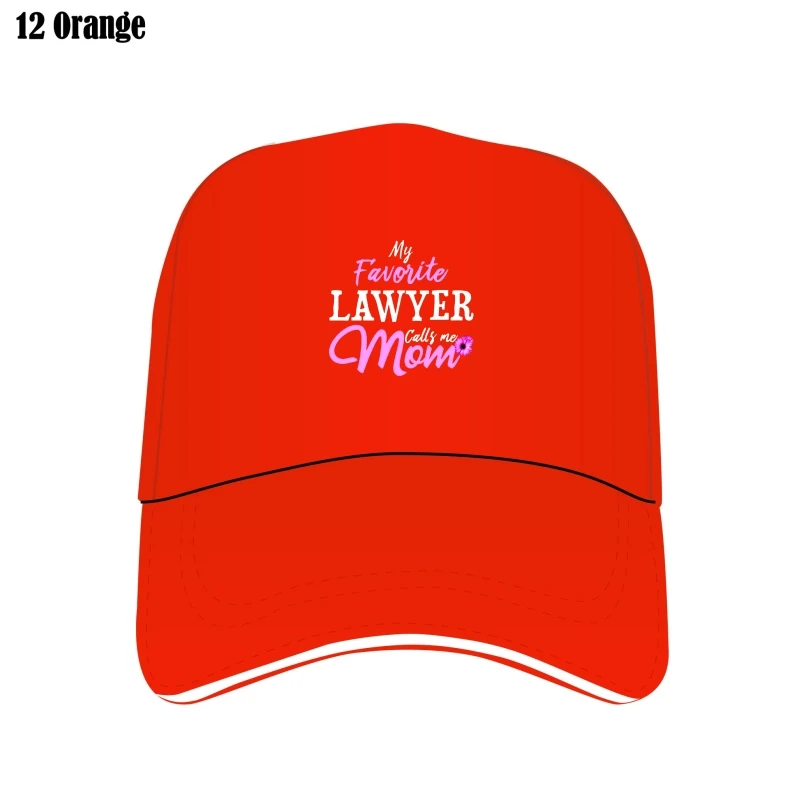 

Men Funny Custom Hat Fashion Bill Hats My Favorite Lawyer Calls Me Mom Women Bill Hats