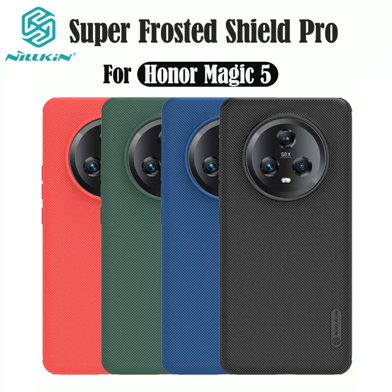 

Nillkin For Honor Magic 5 Case Super Frosted Shield Pro TPU Frame PC Shell Luxuly Shockproof Back Cover For Honor Magic5 Bumper