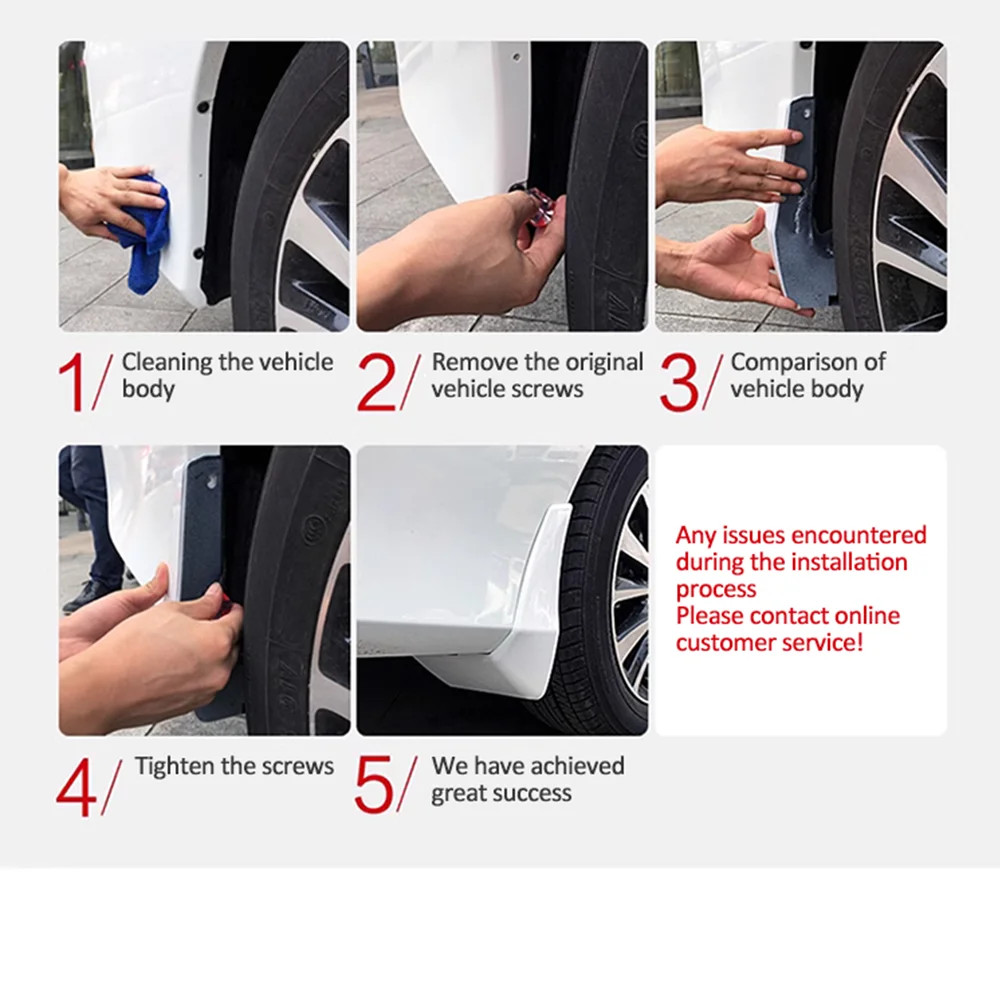 4 шт. брызговики для Hyundai Creta Cantus SU2 2021 ~ 2023 спойлер аксессуары расклешенных крыльев