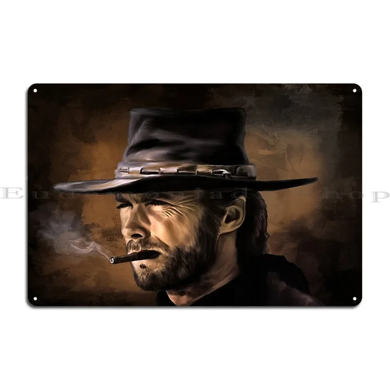 

Металлическая вывеска ковбойская