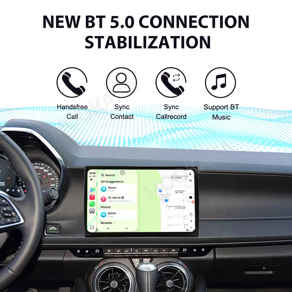 Фото 11,6-дюймовая автомагнитола Android 13 с GPS-навигацией, 8+256 ГБ, для Chevrolet Camaro SS 2016-2022, мультимедиа, 4G, WiFi, RDS №3