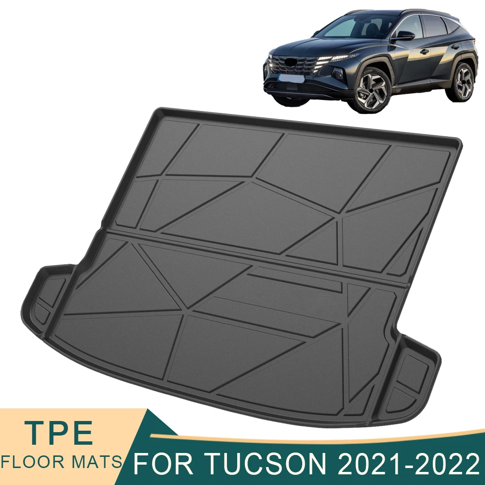 

For Hyundai TUCSON 2015-2020 Cargo Liner All-Weather TPE Non-slip Trunk Mats Waterproof Boot Tray Trunk Carpet