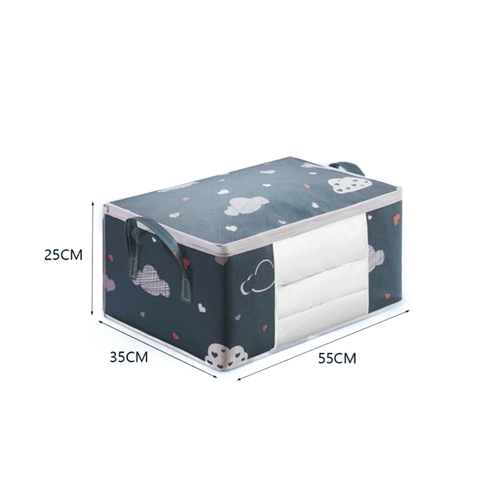 

Quilt Clothes Storage Bag Big Capacity Duvet Blanket Sorting Bags Dustproof Closet Under-Bed Storage Moisture Proof Organizer
