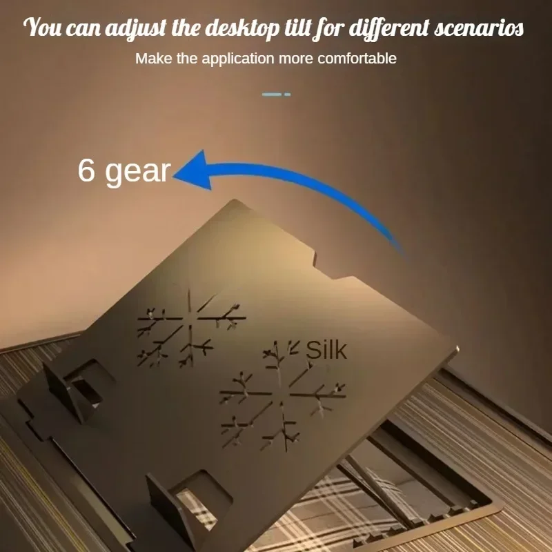 Стол складной для ноутбука столик на кровать с 6 зубьями и регулируемой высотой