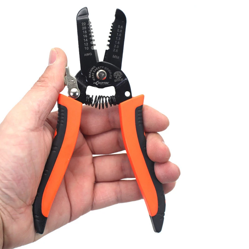 

Mini Stripping Crimping Pliers Wire Stripper Multi Functional Ring Crimper Electrician Peeling Network Cable Stripper Tools