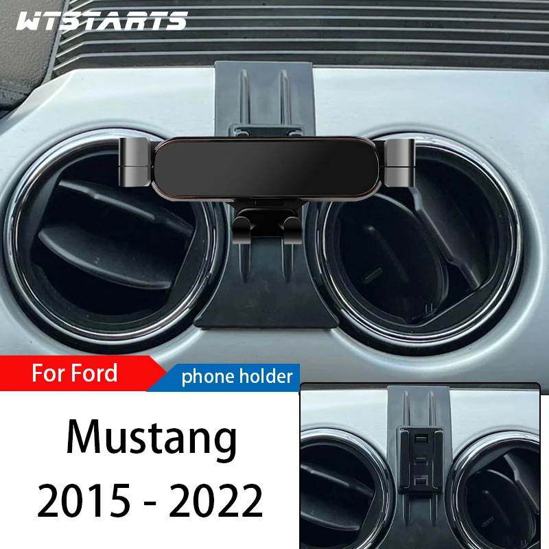 

Автомобильный держатель для телефона, подставка для Ford Mustang 2015-2022, регулируемый кронштейн для GPS навигации, аксессуары для салона автомобиля