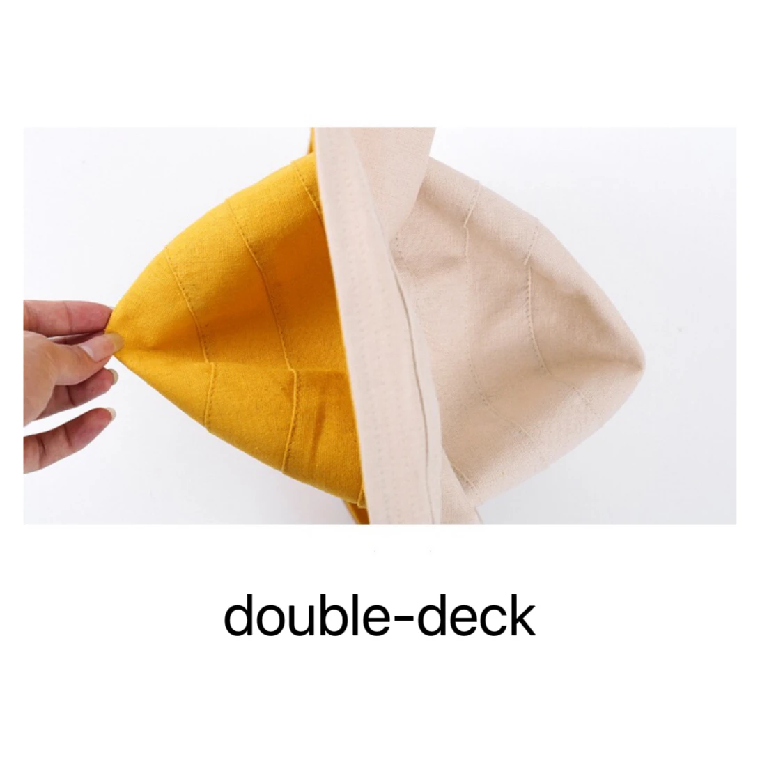 Доступно 4 цвета льняная двухсторонняя большая шляпа Sunshad для рыбаков женщин от