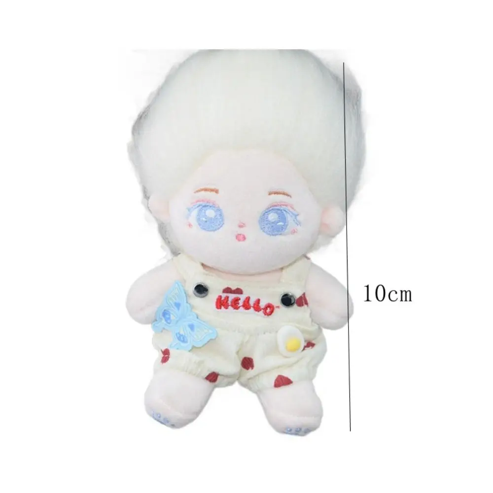 Strap Pants 10cm Cotton Doll's Clothes DIY Dress Up Sandwich Idol Plush Doll Rabbit Pink Outfit