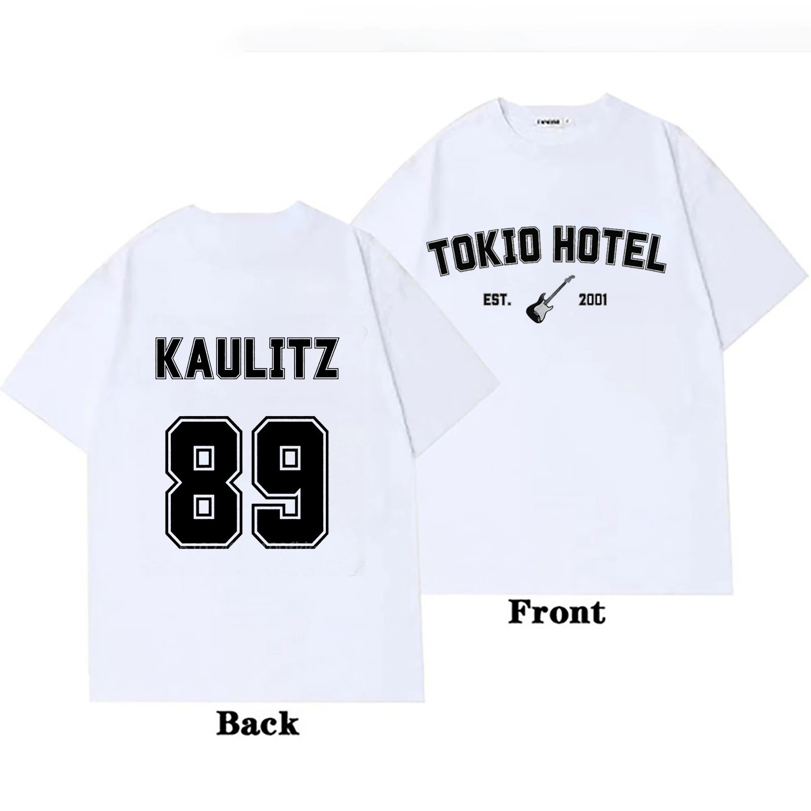 

Rock Band Tokio Hotel Kaulitz T-shirt Mens Fashion Casual Short Sleeve T Shirt Hip Hop Punk Oversized T-shirts Unisex Streetwear