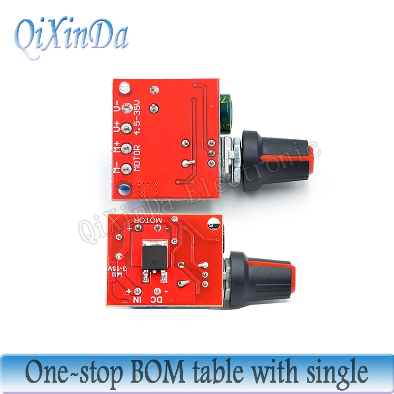 Mini 5A 90W PWM 12V Φ Модуль 4 5 V-35V Регулируемый регулятор скорости переключатель