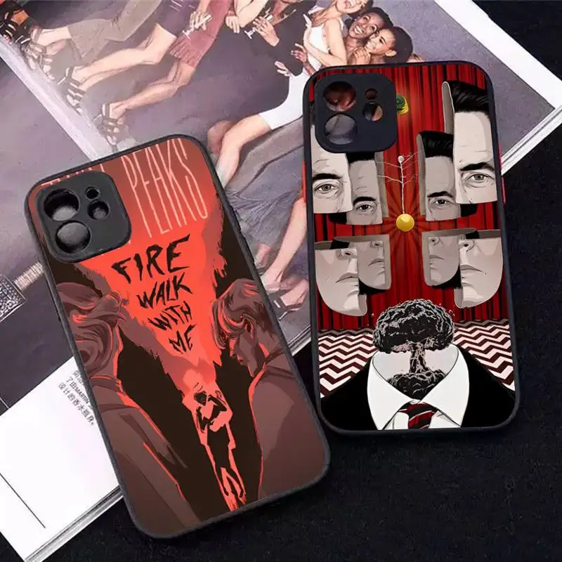 

Welcome To Twin Peaks Phone Case for iPhone 14 11 12 13 Mini Pro Max 8 7 Plus X XR XS MAX Translucent Matte Cover