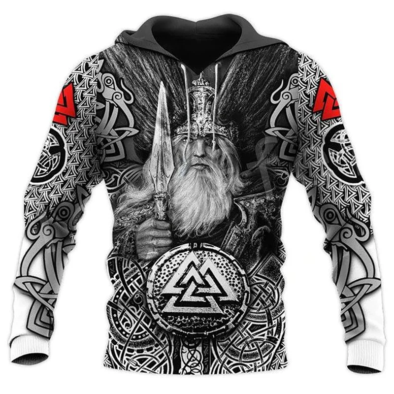 

Viking Odin Tattoo 3D Printed Men Hoodies Harajuku Fashion Hooded Sweatshirt Autumn Unisex Street Long Sleeve Men Clothing 4XL
