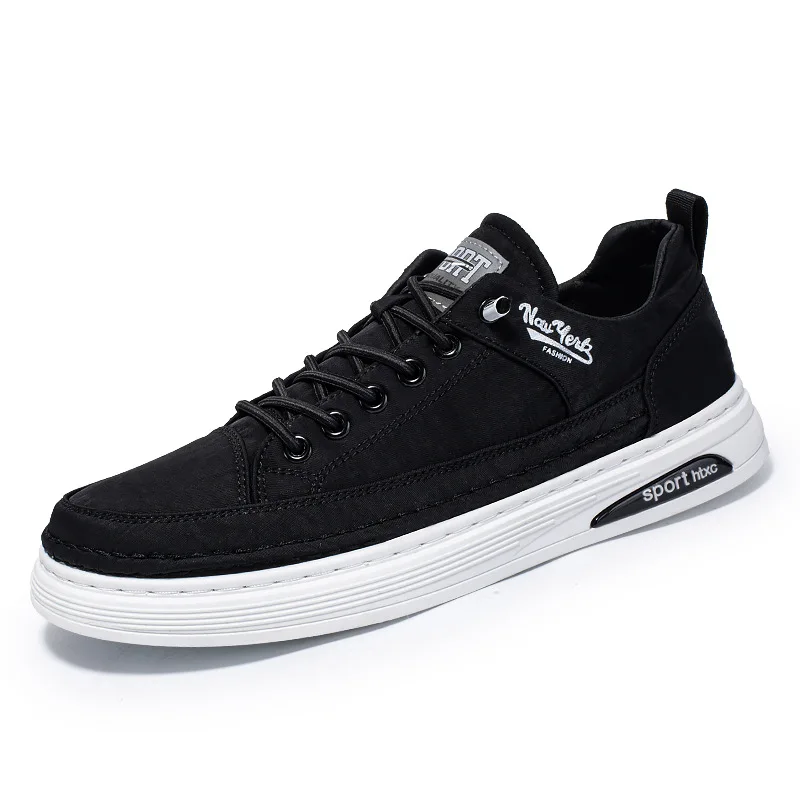 

Fashion Leisure Sports Breathable Flat Shoes Men 2023 Spring Autumn New Men's Thick Bottoming Shallow Mouth Cloth Shoes