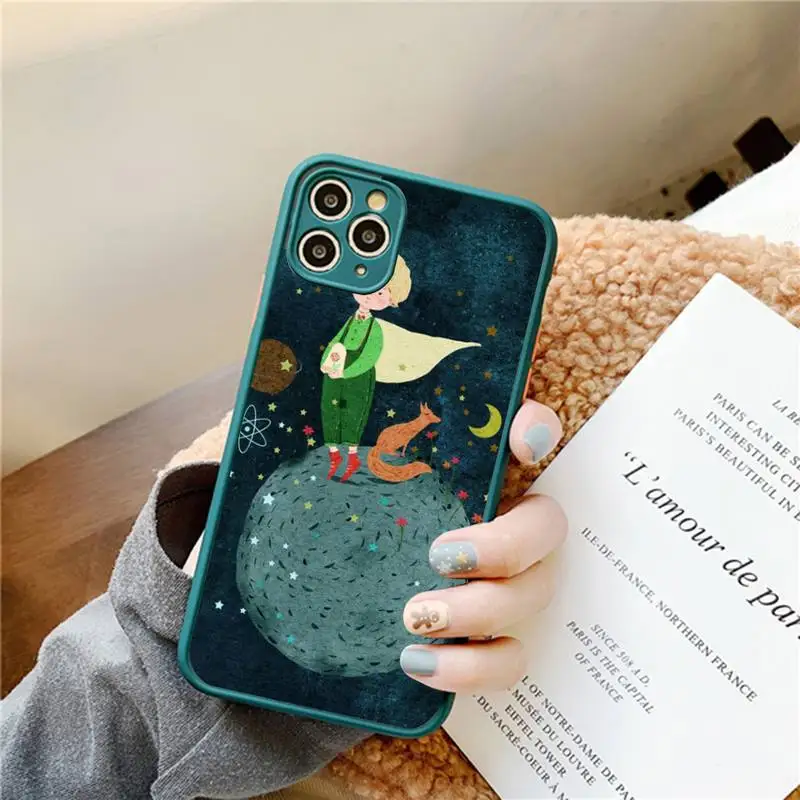Art Little Prince Phone Case for iPhone 14 11 12 13 Mini Pro Max 8 7 Plus X XR XS MAX Translucent Matte Cover